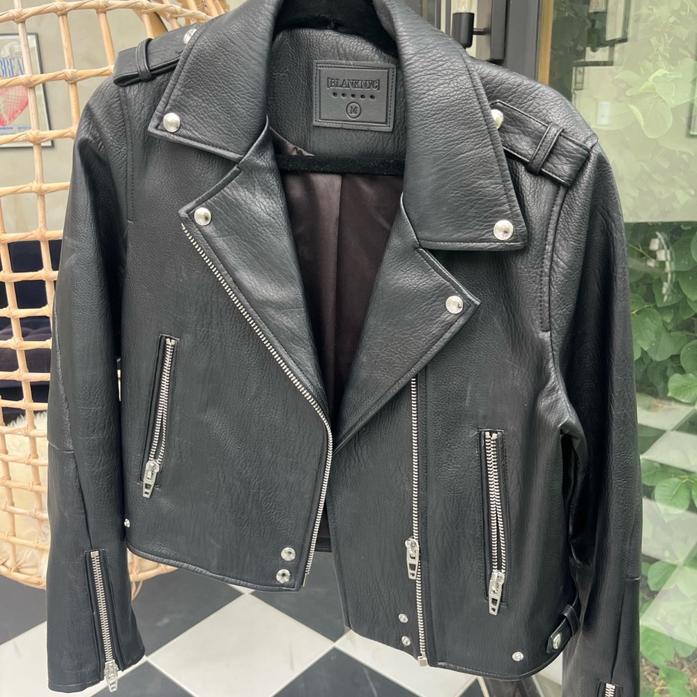 BLANKNYC Leather Biker Jacket